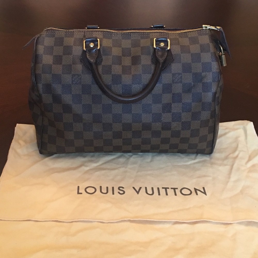 Authentic Louis Vuitton Speedy 30 Damier Ebene